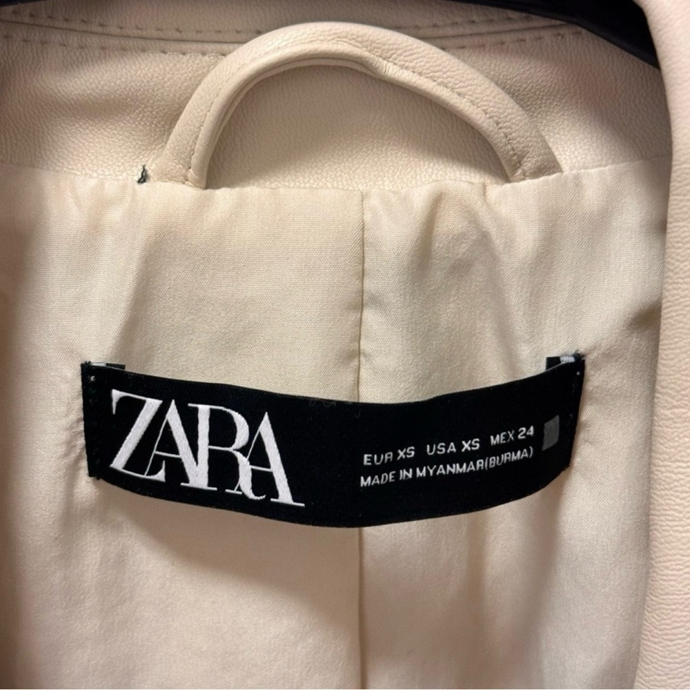 Zara faux leather jacket Xs-S - Picture 3 of 5